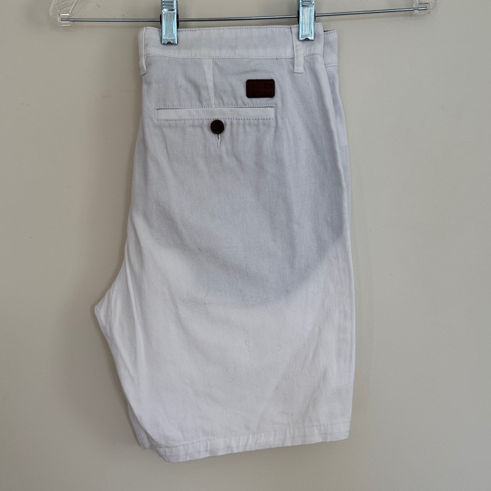 Jachs White Men's Flat Front Shorts